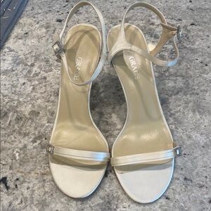Grace White Strappy Sandals